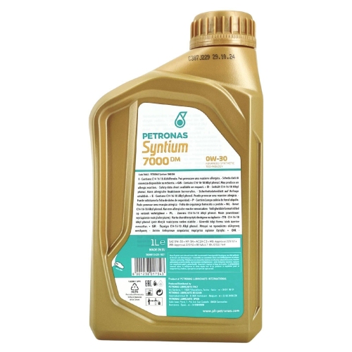 Motor&ouml;l Motoren&ouml;l Syntium 7000 DM 0W-30 / 1 Liter / 70662E18EU - PETRONAS