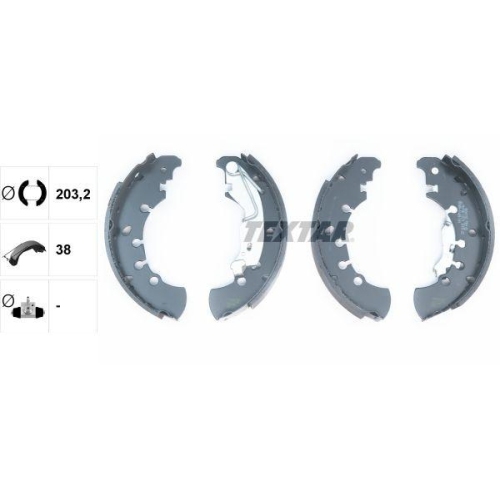 TEXTAR Bremsbackensatz 91061100