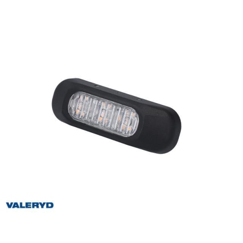 LED Warnleuchte 12-36V 84,2x28,2x19mm Blau mit je 0,25 Kabel Anh&auml;nger Valeryd