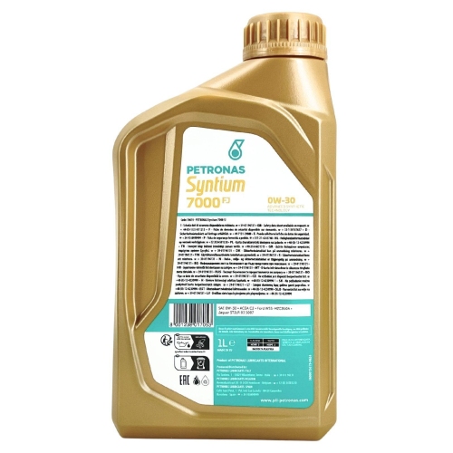 Motor&ouml;l Motoren&ouml;l SYNTIUM 7000 FJ 0W-30 SN 1 Liter Flasche PETRONAS 70670E18EU