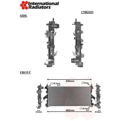 VAN WEZEL K&uuml;hler, Motork&uuml;hlung 17002453