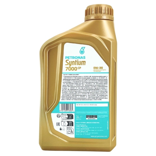 Motor&ouml;l Motoren&ouml;l SYNTIUM 7000 CP 0W-30 SP 1 Liter Flasche PETRONAS 70701E18EU