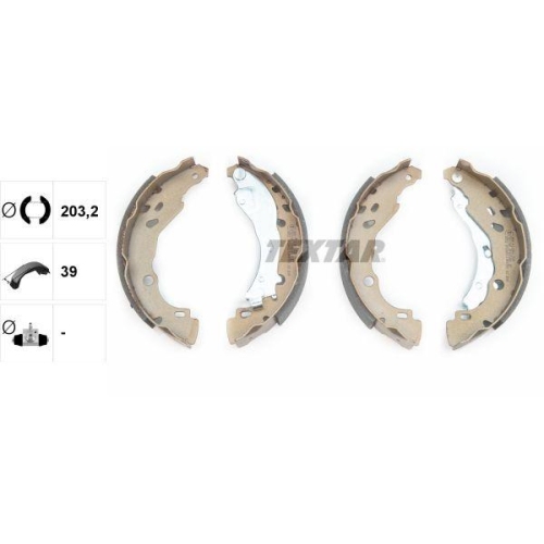 TEXTAR Bremsbackensatz 91061600