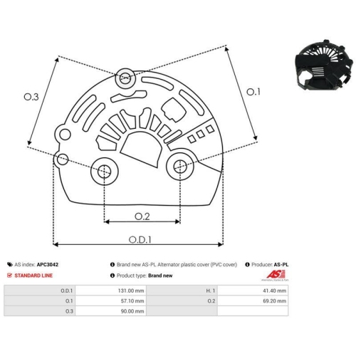 AS-PL Schutzkappe, Generator AS APC3042