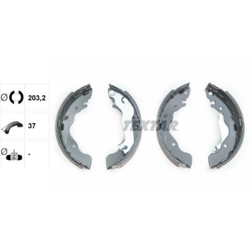 TEXTAR Bremsbackensatz 91061700