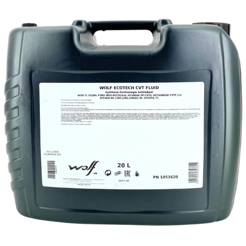 Getriebe&ouml;l Wolf EcoTech CVT Fluid - 20 Liter Kanister 1051620