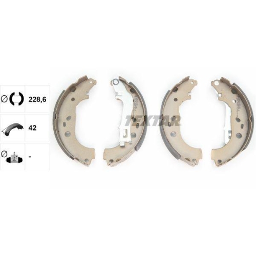 TEXTAR Bremsbackensatz 91062000