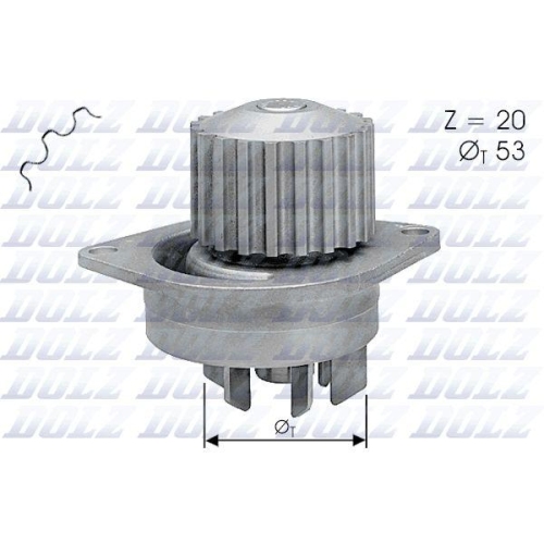 DOLZ Wasserpumpe, Motork&uuml;hlung C111