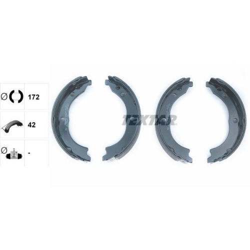 TEXTAR Bremsbackensatz, Feststellbremse 91062100