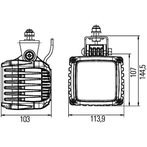 HELLA Arbeitsscheinwerfer 1GA 996 189-071