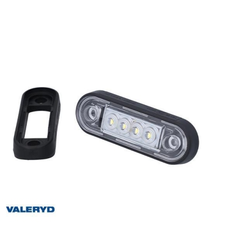 LED Positionsleuchte Valeryd 84,2x27,7x12,8mm Wei&szlig; 12-36V mit je 150mm Kabel