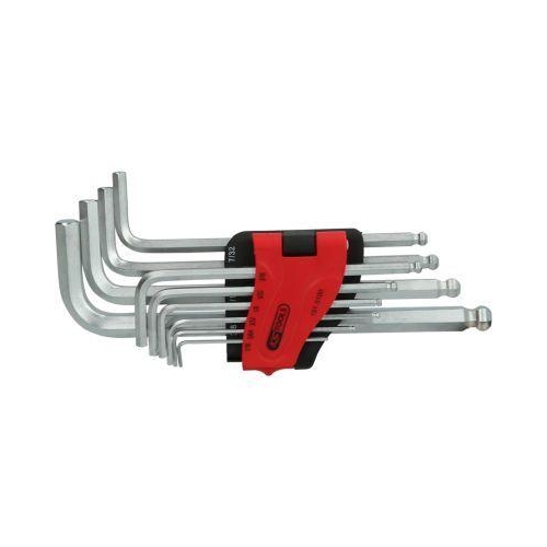 Kugelkopf-Innensechskant-Winkelstiftschl&uuml;ssel-Satz, lang, 10-tlg KS TOOLS
