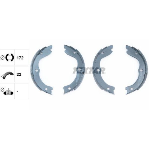 TEXTAR Bremsbackensatz, Feststellbremse 91062700