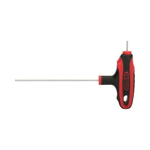 T-Griff-Innensechskant-Kugelkopf-Schl&uuml;ssel, 2mm auf H&auml;nger KS TOOLS 151.8130-E