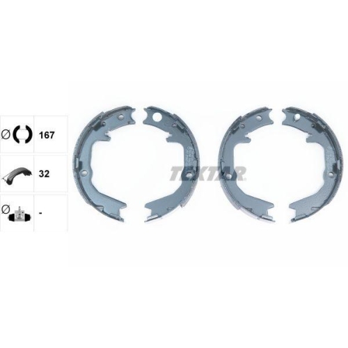 TEXTAR Bremsbackensatz, Feststellbremse 91062900