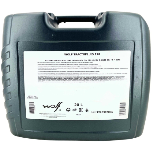Getriebe&ouml;l Wolf TractoFluid 170 20 Liter Kanister 8307065
