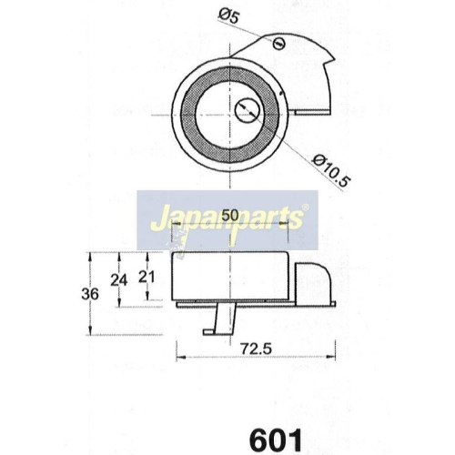 JAPANPARTS Riemenspanner, Zahnriemen BE-601