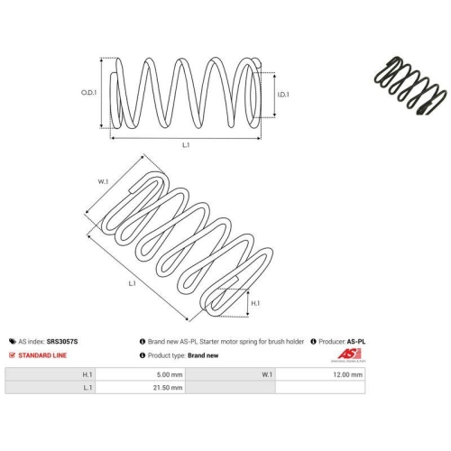 AS-PL Reparatursatz, Starter AS SRS3057S