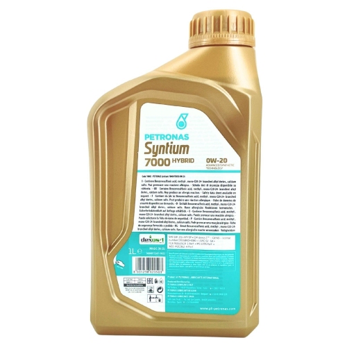 Motor&ouml;l Motoren&ouml;l SYNTIUM 7000 HYBRID 0W-20 SP+ 1 Liter PETRONAS 70803E18EU