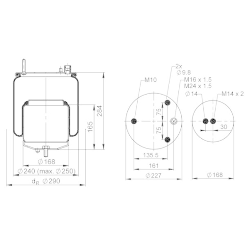 PHOENIX Federbalg, Luftfederung Quality Range 1 DF 17 A-2