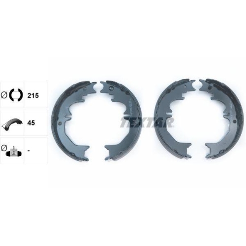 TEXTAR Bremsbackensatz, Feststellbremse 91066100