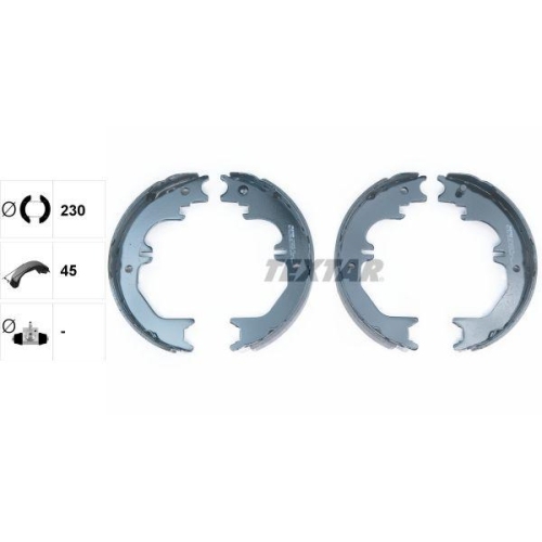 TEXTAR Bremsbackensatz, Feststellbremse 91066200
