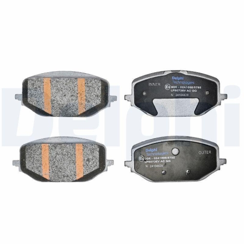 DELPHI Bremsbelagsatz, Scheibenbremse