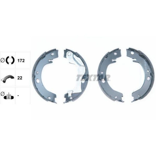 TEXTAR Bremsbackensatz, Feststellbremse 91066500