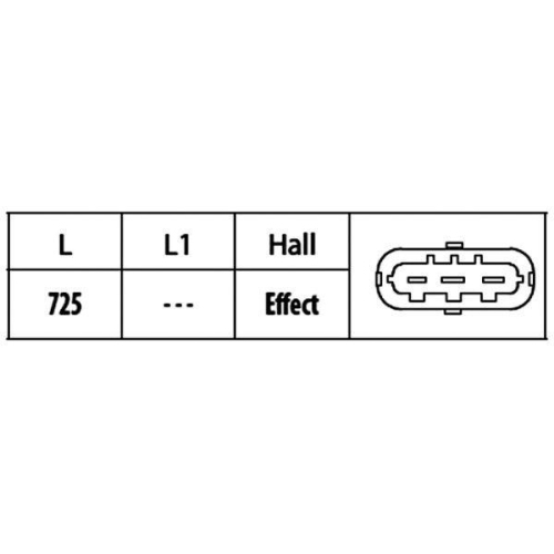 HELLA Sensor, Nockenwellenposition 6PU 009 121-861