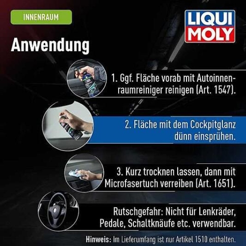 Cockpitglanz Innenraum Cockpit 600 ml LIQUI MOLY 1610