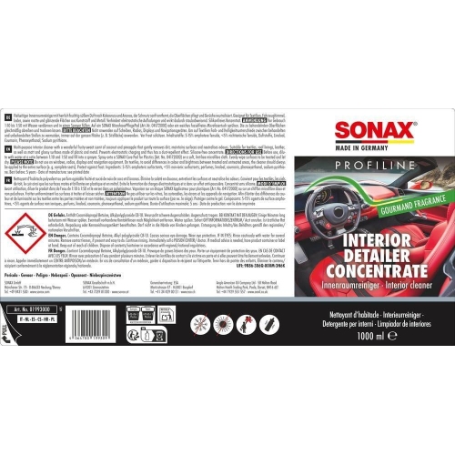 Innenraumreiniger SONAX Profiline Interior Detailer Concentrate 1 Liter