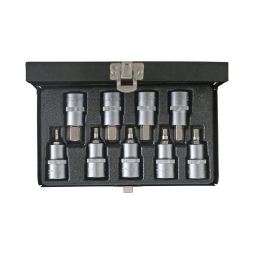 1/2 Zoll Bit-Stecknuss-Satz Innensechskant, kurz, 9-tlg KS TOOLS 911.1321
