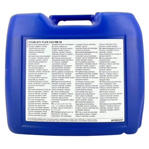 Motor&ouml;l Motoren&ouml;l Fuchs Titan GT1 Flex C23 5W-30 20 Liter 601883231