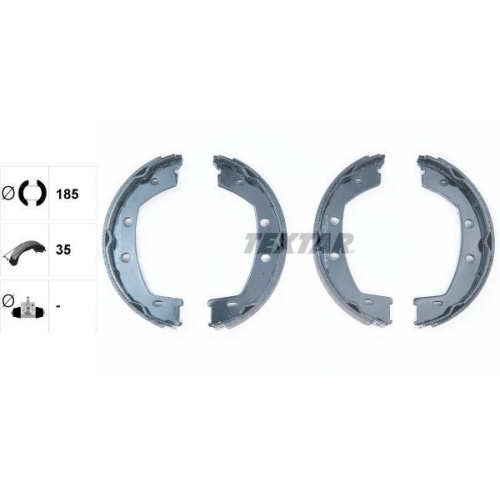 TEXTAR Bremsbackensatz, Feststellbremse 91067800