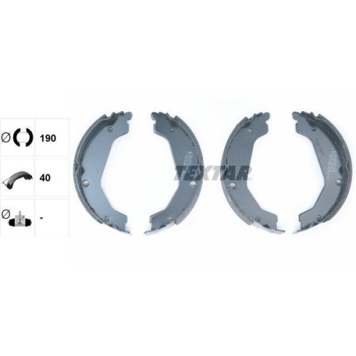 TEXTAR Bremsbackensatz, Feststellbremse 91068400