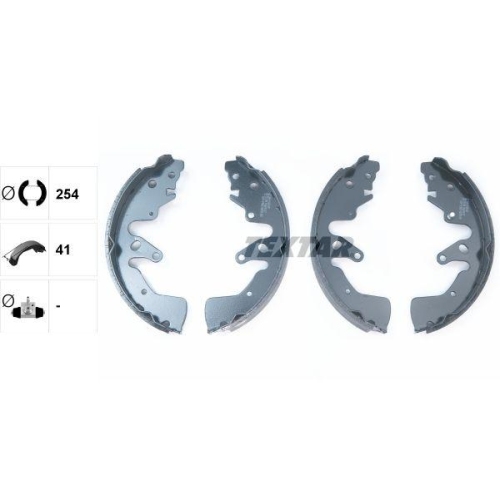 TEXTAR Bremsbackensatz 91068700