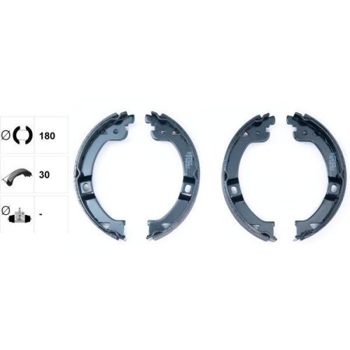 TEXTAR Bremsbackensatz, Feststellbremse 91069600