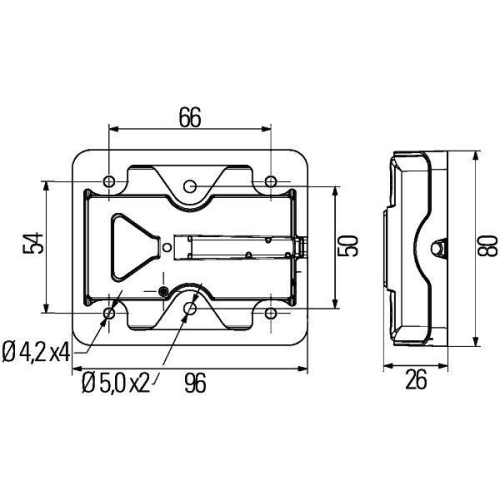 HELLA Heckleuchte 2VA 980 720-007
