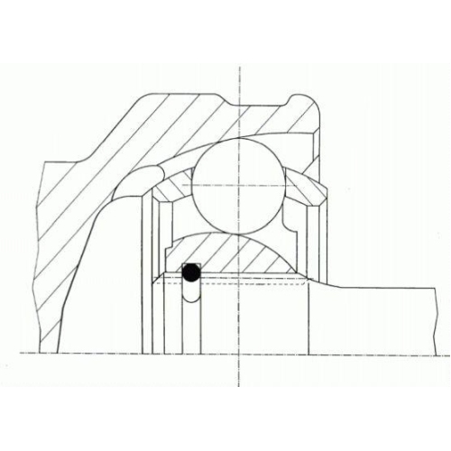 L&Ouml;BRO Gelenksatz, Antriebswelle GKN Automotive OE-Technologie 50&deg; Beugewinkel 304598