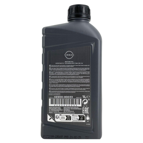 Original Nissan Motor&ouml;l Motoren&ouml;l 5W-30 DPF C4 1 Liter KE900-90033