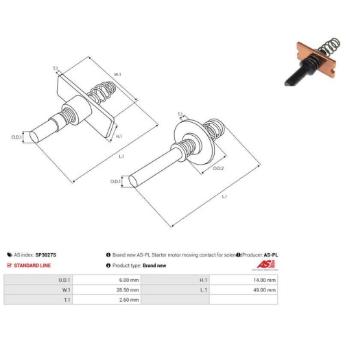 AS-PL Reparatursatz, Starter AS SP3027S