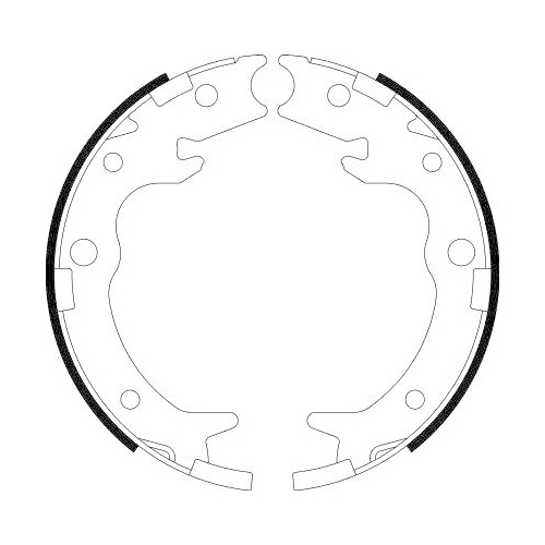 HELLA Bremsbackensatz, Feststellbremse 8DA 355 050-621