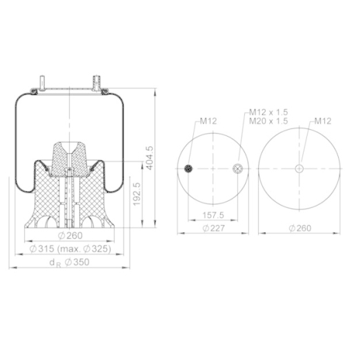 PHOENIX Federbalg, Luftfederung Quality Range 1 DK 23 L-9131