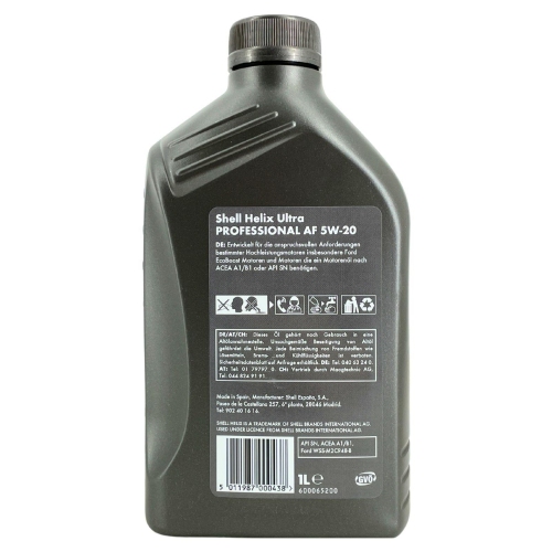 Motor&ouml;l Shell Helix Ultra Professional AF 5W-20 Ford WSS-M2C948-B - 1 Liter