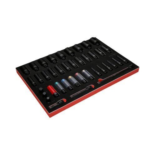 1/2 Zoll Kraft-Stecknuss-Satz in Schaumstoffeinlage, 39-tlg KS TOOLS 811.0039