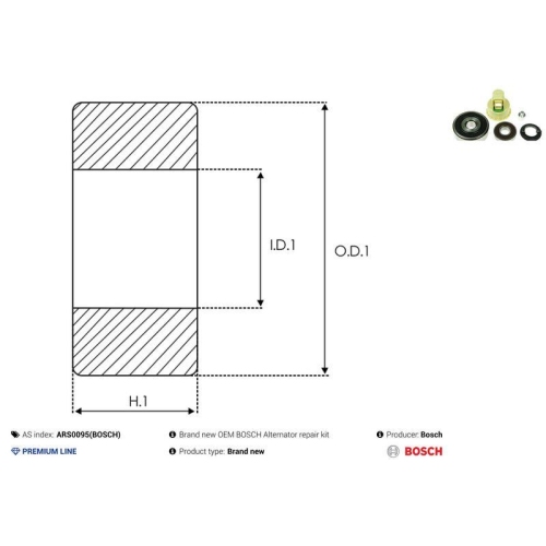 AS-PL Lager Bosch ARS0095(BOSCH)