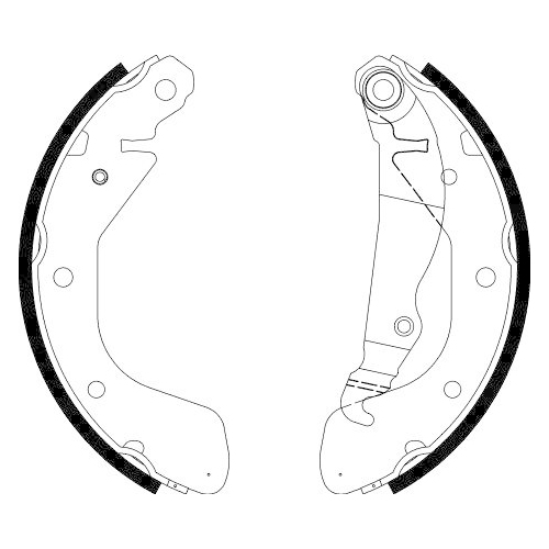 HELLA Bremsbackensatz 8DB 355 002-461