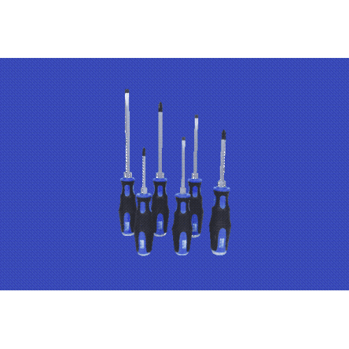 ERGOTORQUEmax Schlagkappen-Schraubendreher-Satz, 6-tlg Schlitz, PH KS TOOLS