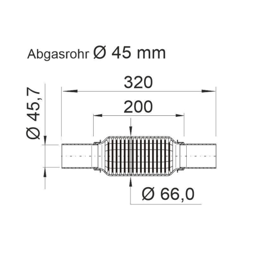 ERNST Flexrohr, Abgasanlage "soft" 464314