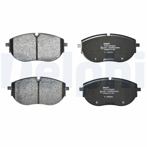 DELPHI Bremsbelagsatz, Scheibenbremse LP3652